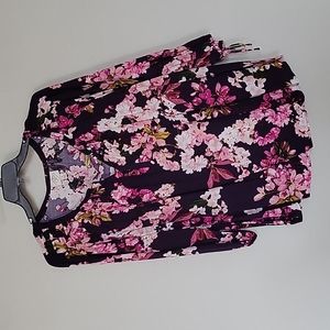 St John's Bay floral blouse
